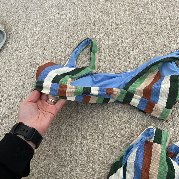 Aerie Multicolor Striped Bikini large - Picture 4 of 4